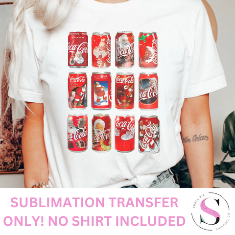 Cola Cans - Sublimation T-Shirt Transfer