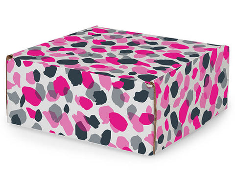 Pink Confetti - Tab Lock Mailer Box