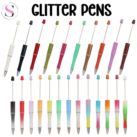 Glitter Beadable Pens
