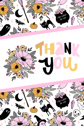 Hocus Pocus - Thank You Cards Insert Cards