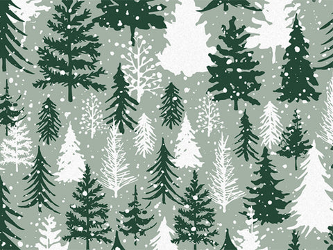 20x30" Tissue Paper - Snowy Forest