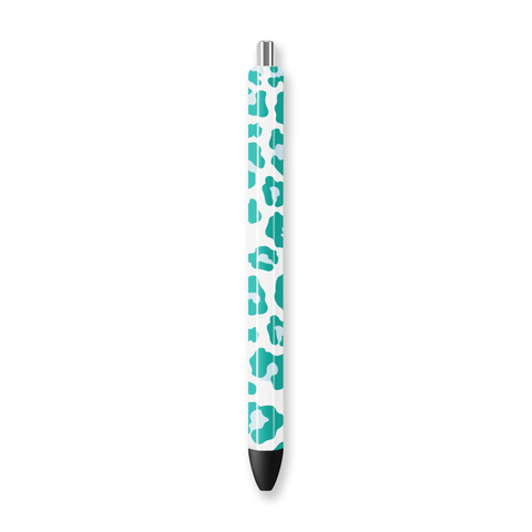 Teal Leopard - UV DTF Pen Wrap