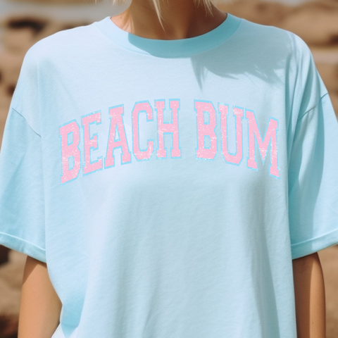 Beach Bum - Thin Matte Clear Film Transfer