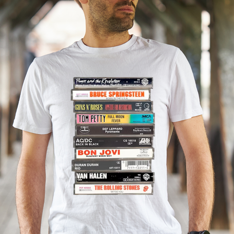 80s Rock Tapes - Sublimation T-Shirt Transfer