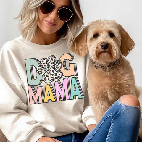 Dog Mama Wavy - DTF Full Color Transfer
