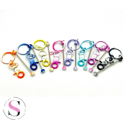 Ombre Color Beadable Keychain