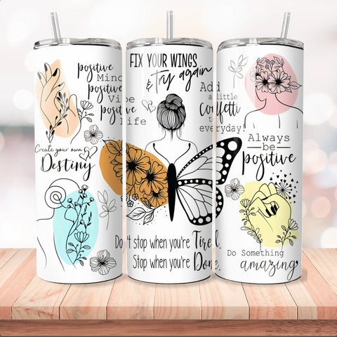 Fix Your Wings - 1 Sublimation Wrap Only! 16oz Skinny Tumbler Sublimation Wrap