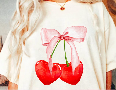 Soft Girl Cherries - Sublimation T-Shirt Transfer