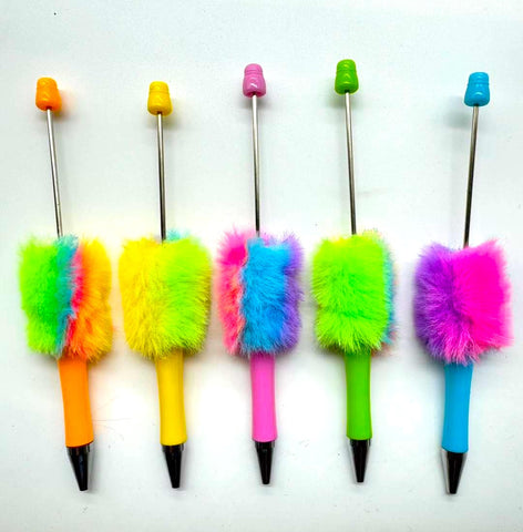 Fuzzy Fluffy Pens - Neon