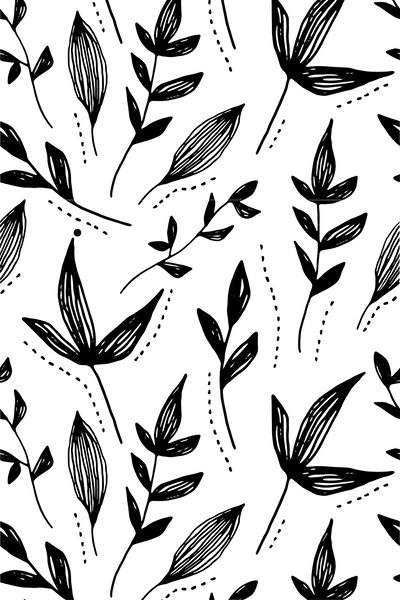 6x9" Poly Mailer - Black Floral