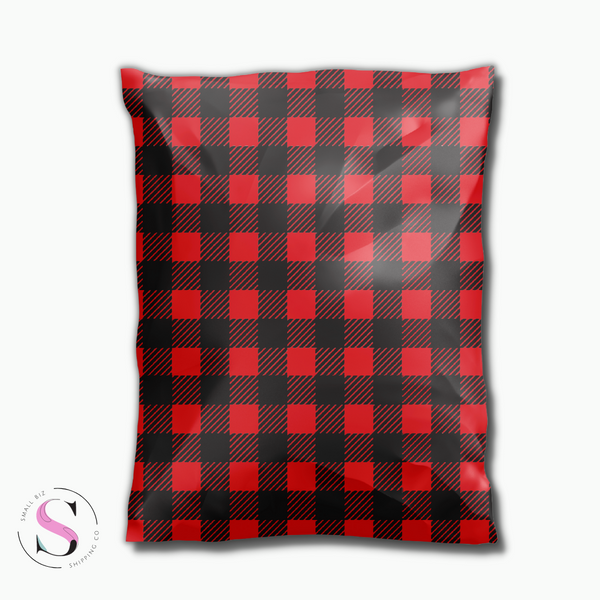 14.5x19" Poly Mailer - Red Buffalo Plaid