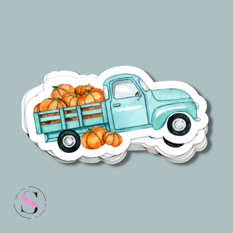 Fall Pumpkin Truck Stickers