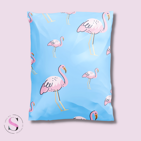 10x13" Poly Mailer - Pink Flamingo