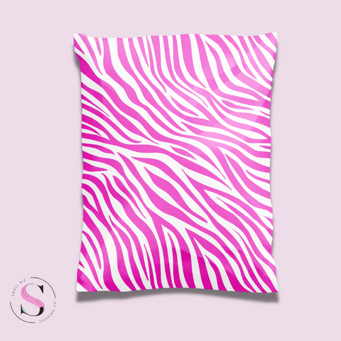 6x9" Poly Mailer - Pink Zebra