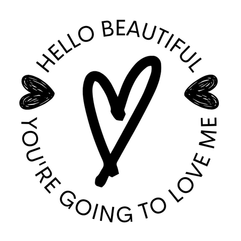 You're Going To Love Me Heart Stickers  | 2" Round Shipping Stickers