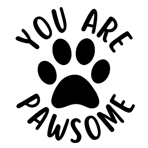 You Are Pawsome Stickers  | 2" Round Shipping Stickers