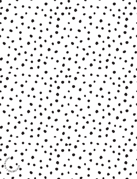 14.5x19" Poly Mailer - Black Polka Dot