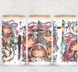 16oz UV DTF Wrap - Baby Jesus