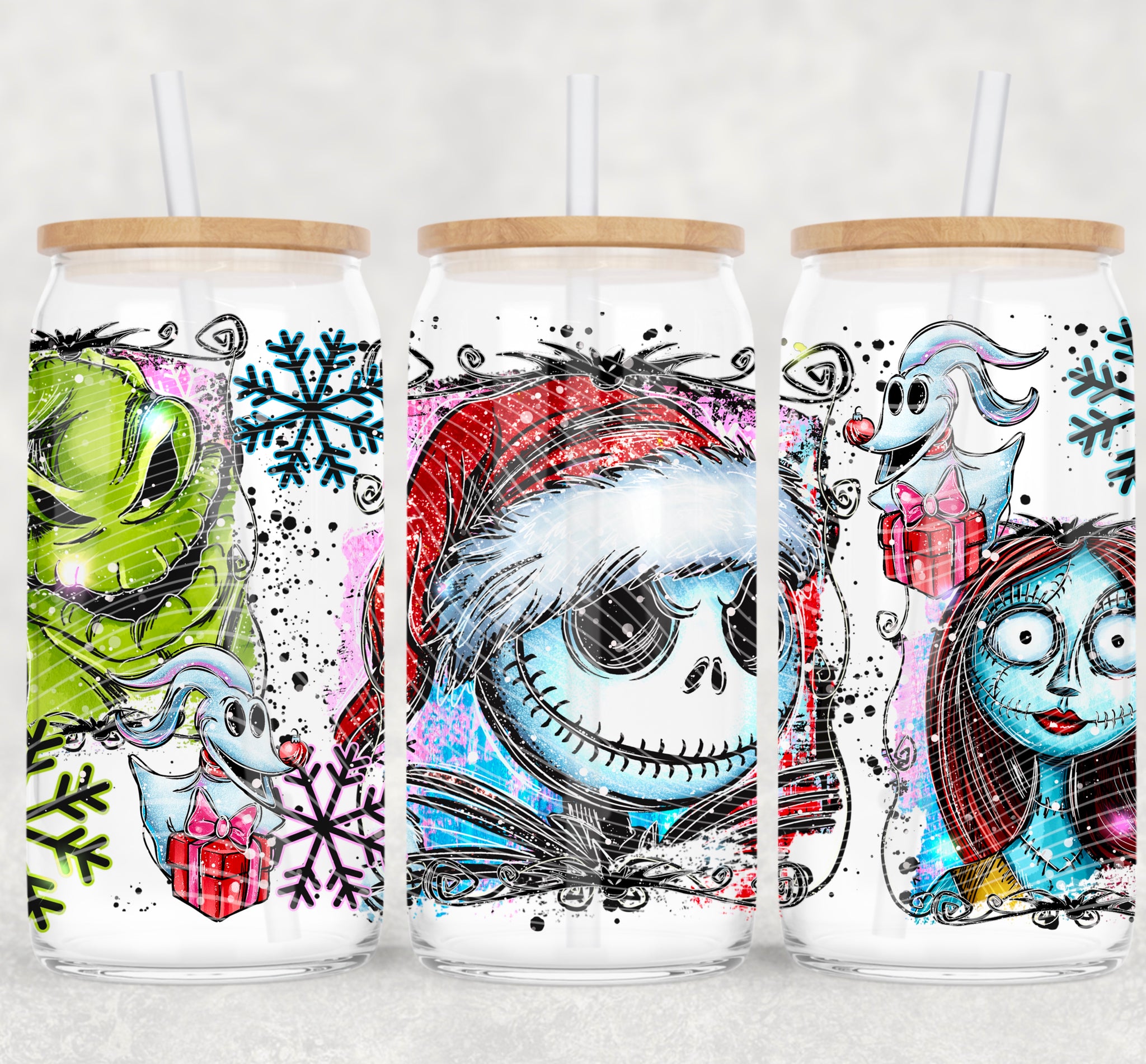 16oz UV DTF Wrap - Sketch Nightmare