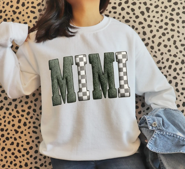 DTF Full Color TShirt Transfer - Faux Crochet Names (You Pick!)