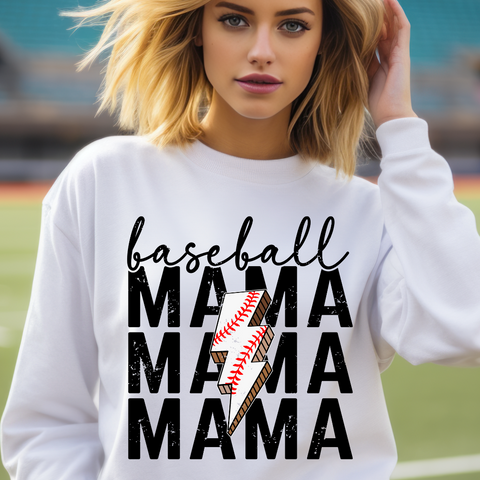 Baseball Mama - DTF Full Color TShirt Transfer