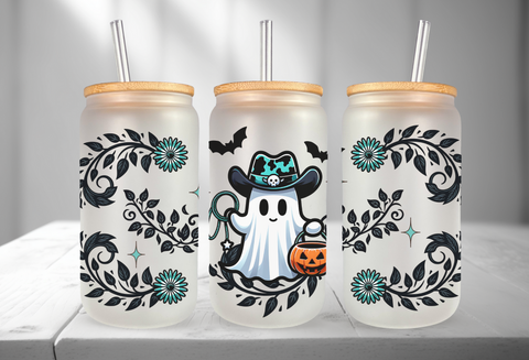 16oz UV DTF Wrap - Cow-Boo Cow Print Hat