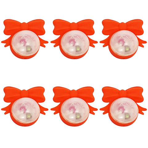 Silicone Focal - 3D Snow Globe Bow