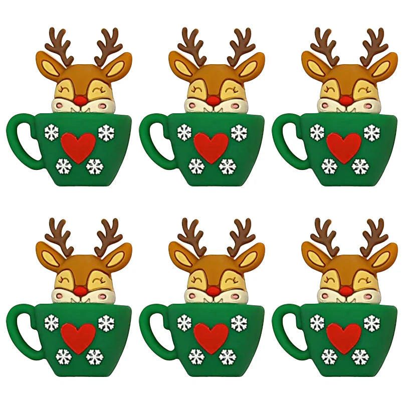 Silicone Focal - 3D Reindeer In Coffee Cup