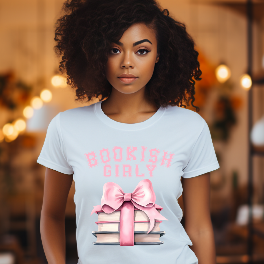 Bookish Girly - DTF Full Color TShirt Transfer