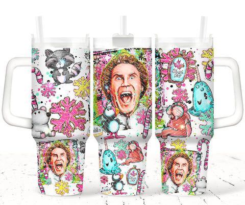 40oz UV DTF Wrap - Full Top & Bottom - Bright Buddy