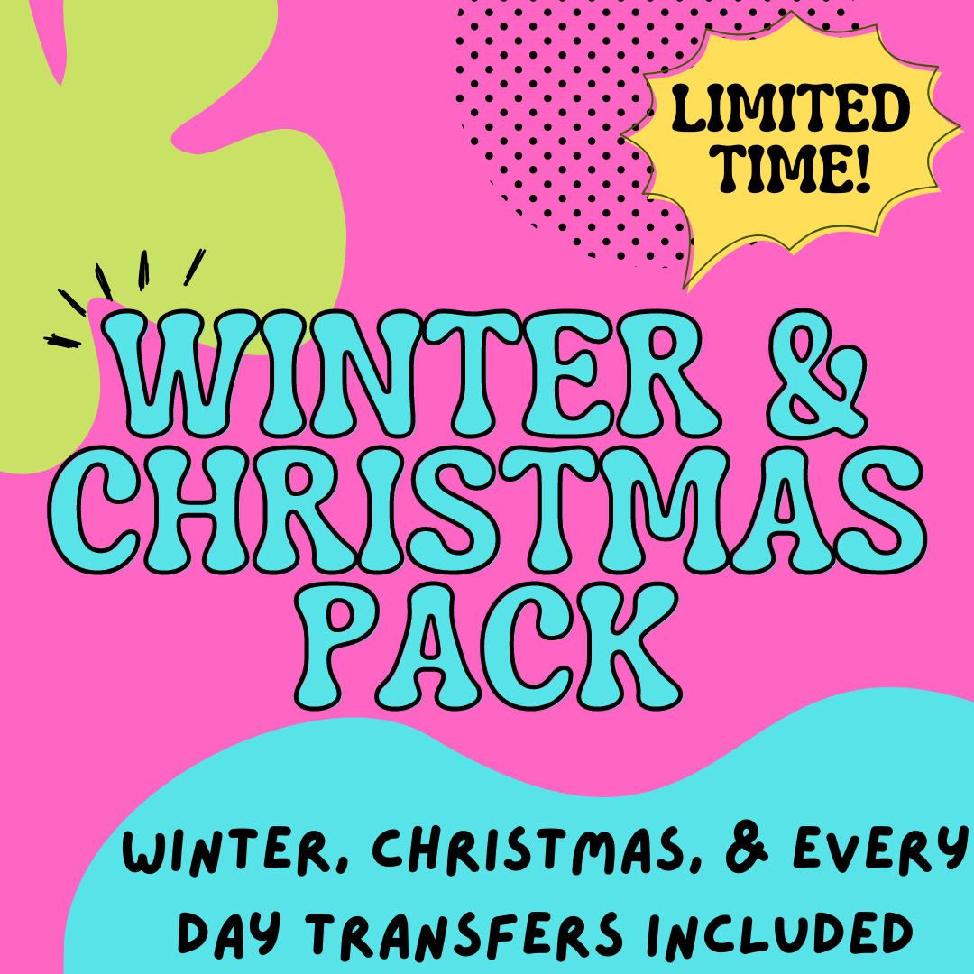 WINTER/CHRISTMAS SINGLE COLOR TRANSFER MYSTERY PACK
