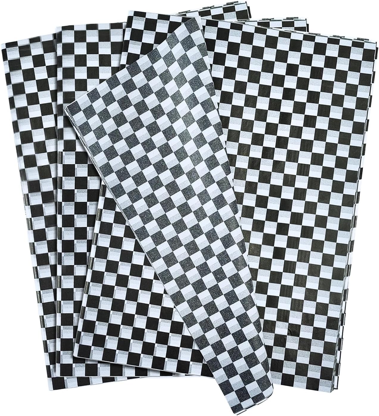 20x30" Tissue Paper - Black and White Checkered