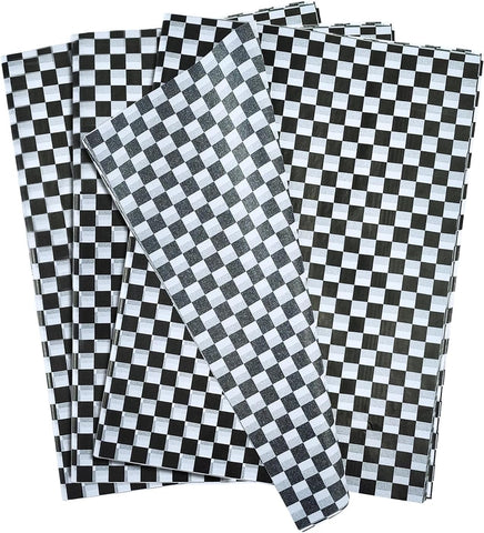 20x30" Tissue Paper - Black and White Checkered