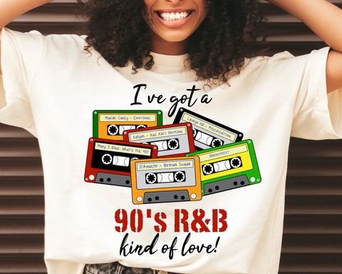 DTF Full Color Transfer - 90s R&B Tapes