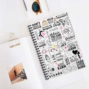 UV DTF A6 Notebook Decal - Positive Affirmations