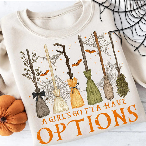 DTF Full Color TShirt Transfer - A Girl's Gotta Have Options