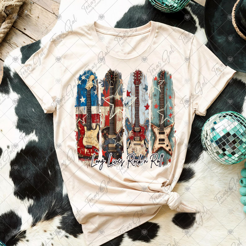 DTF Full Color Transfer - American Guitars