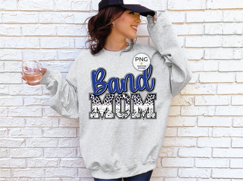 DTF Full Color Transfer - Band Mom (Blue)