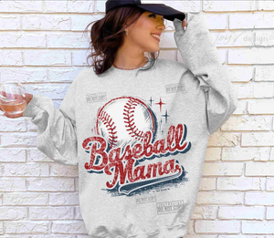 DTF Full Color Transfer - Baseball Mama Retro Script