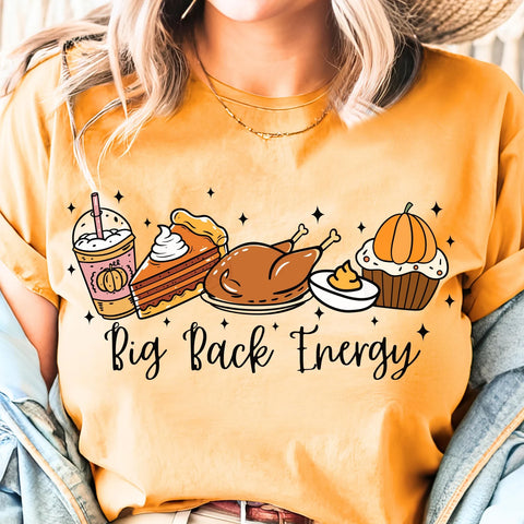 DTF Full Color Transfer - Big Back Energy