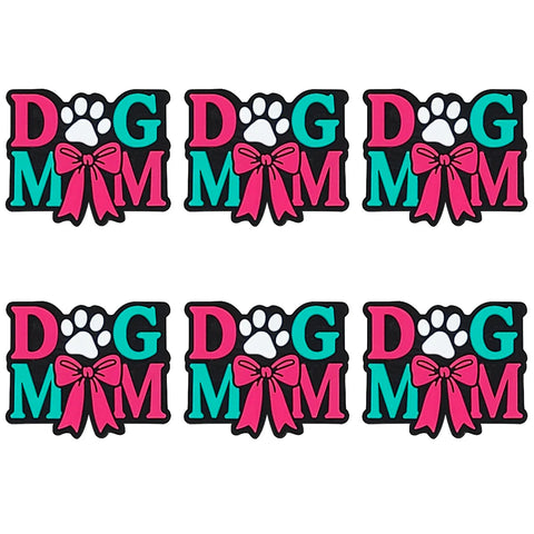 Silicone Focal - Bow Dog Mom