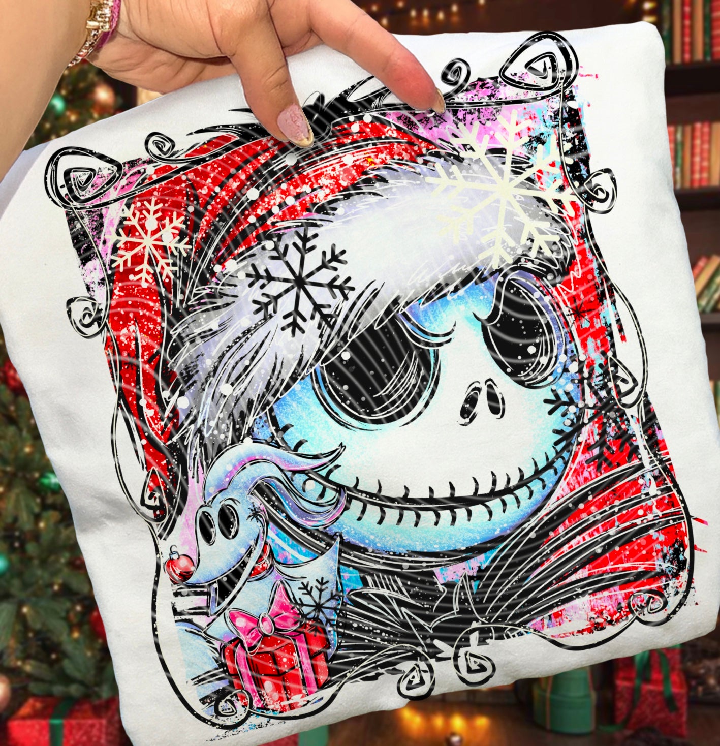 DTF Full Color TShirt Transfer - Bright Painted Nightmare