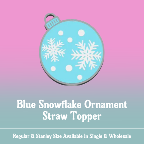 Blue Snowflake Ornament