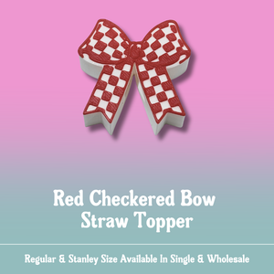 Red Check Bow