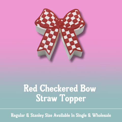 Red Check Bow