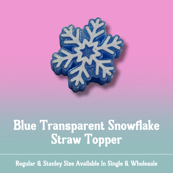 Blue Translucent Snowflake
