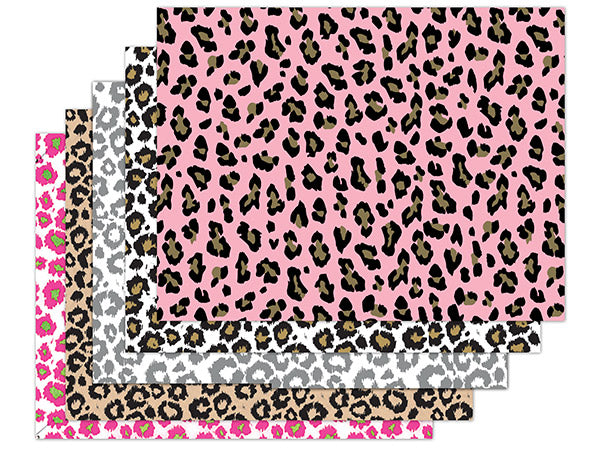 20x30" Tissue Paper - Leopard Print Assortment