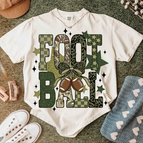 DTF Full Color Transfer - Camo Football