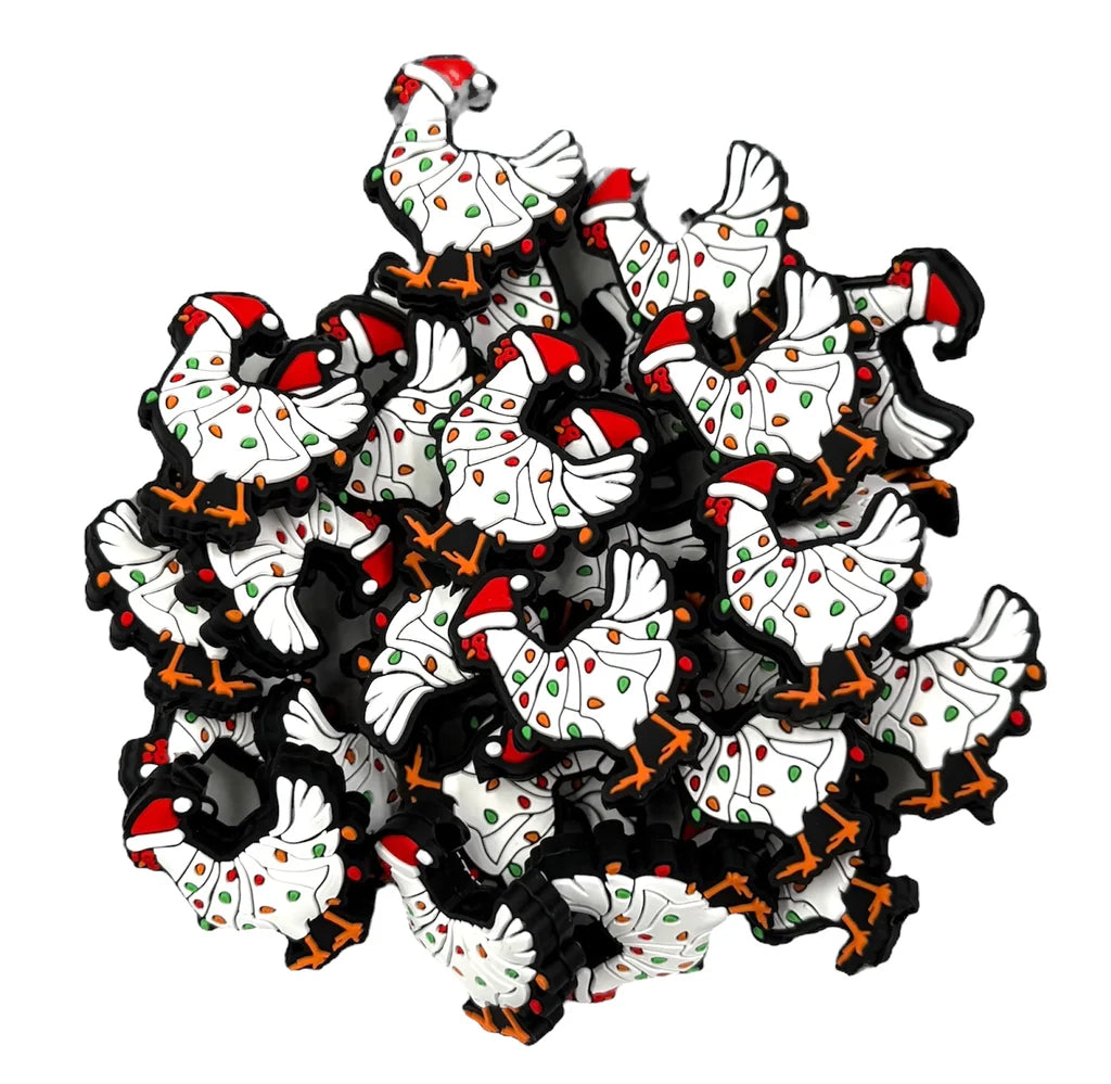 Silicone Focal - Christmas Chickens
