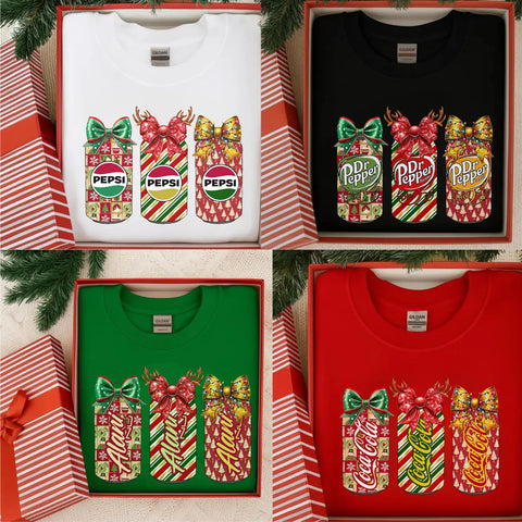 DTF Full Color TShirt Transfer - Christmas Drinks - YOU PICK!